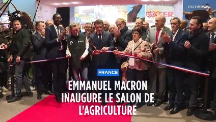 Au salon de l'agriculture, Emmanuel Macron appelle à économiser l'eau