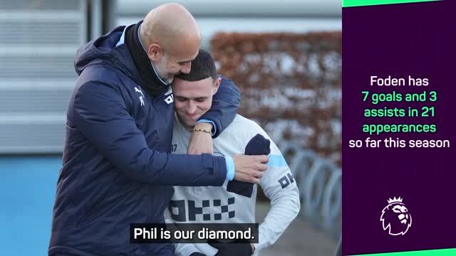 Guardiola describes Foden as a diamond
