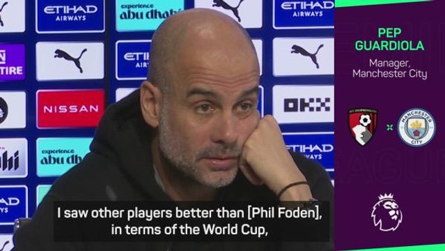 Guardiola describes Foden as a diamond