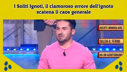 I Soliti Ignoti, il clamoroso errore dell'ignoto scatena il caos generale