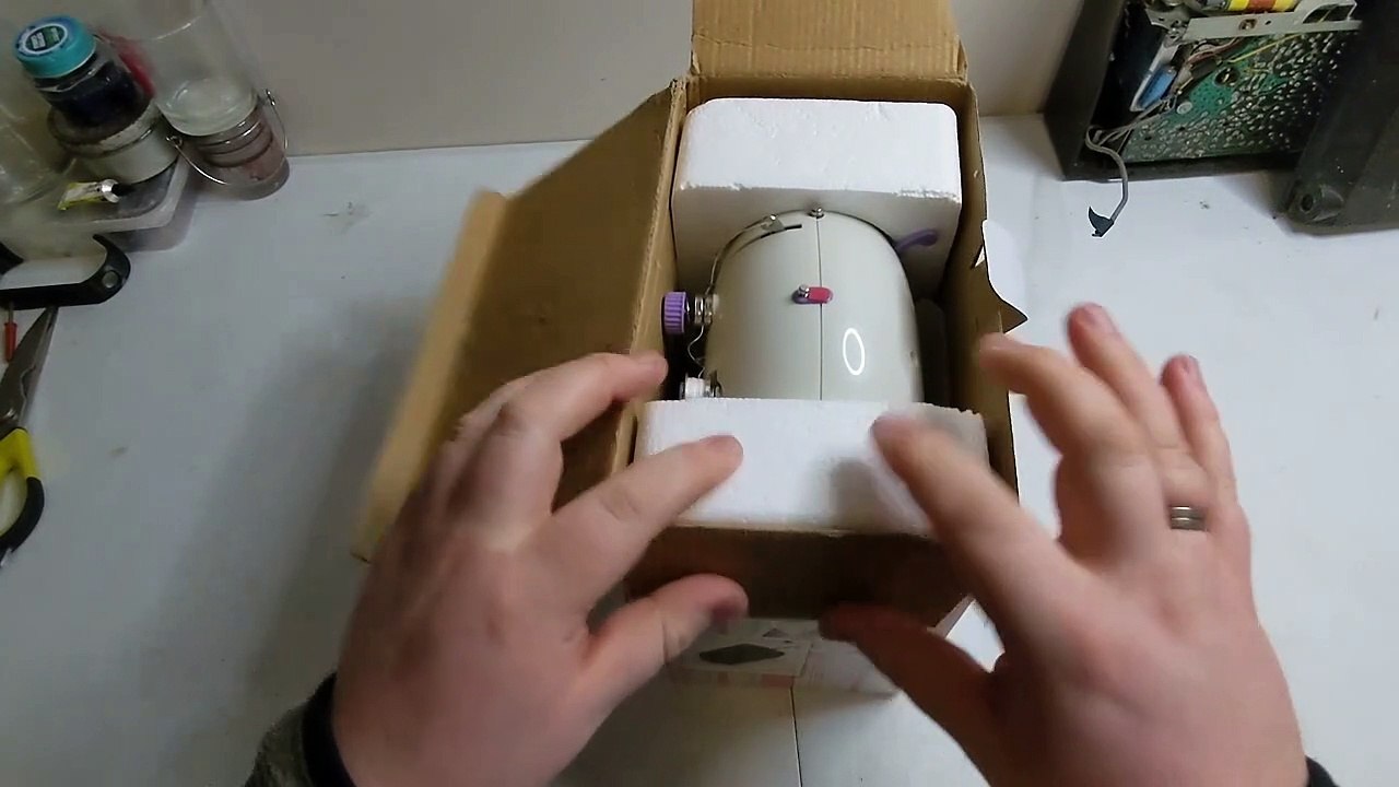 Hobbycraft Mini Sewing Machine Unboxing and Extended Review. video