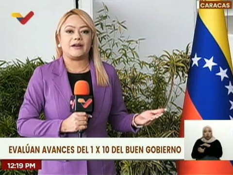 Vpdta. Ejecutiva Delcy Rodríguez lidera reunión que evalúa avances del 1x10 del Buen Gobierno