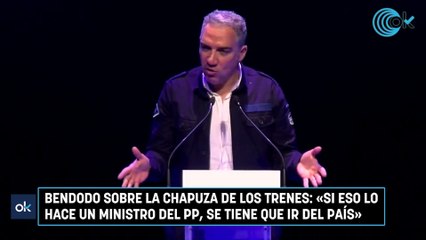 Bendodo sobre la chapuza de los trenes: «Si eso lo hace un ministro del PP, se tiene que ir del país»