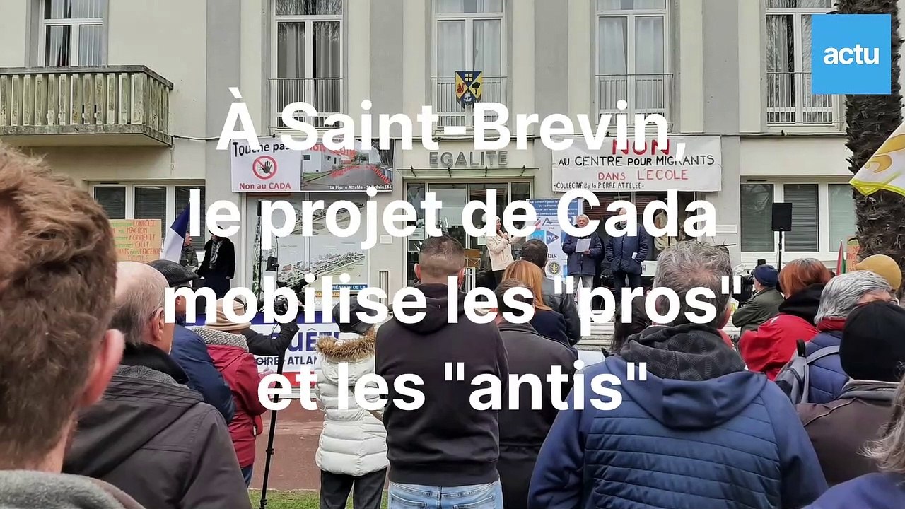 Centre de demandeurs d'asile à Saint-Brevin : les "pro" et les "anti" se font face
