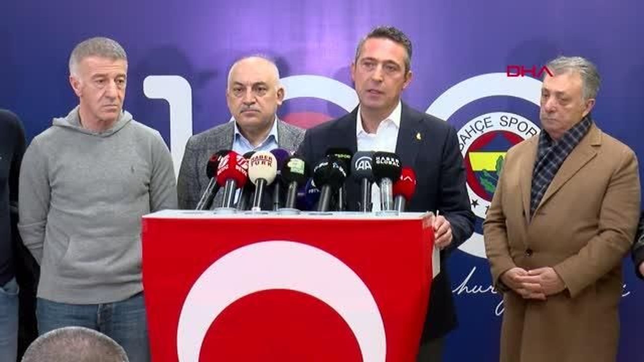 TFF Başkanı Büyükekşi ve kulüp başkanlarından "Omuz Omuza" kampanyasına davet