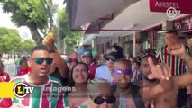 Torcida do fluminense ensaia música para Marcelo e provoca Ayrton Lucas, do flamengo