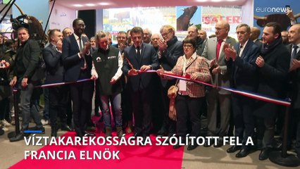 Víztakarékosságra szólított fel a francia elnök