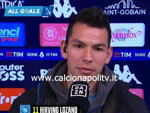 Empoli-Napoli 0-2 25/2/23 intervista post-partita Hirving Lozano