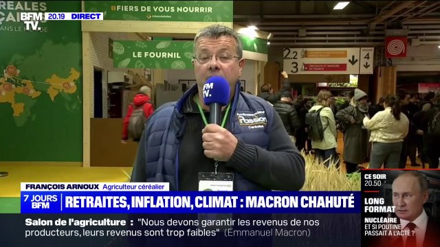 Laissez-nous travailler! : François Arnoux, agriculteur céréalier, a interpellé Emmanuel Macron lors de sa visite au Salon de l'agriculture