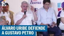 Álvaro Uribe defiende a Gustavo Petro