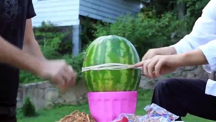 Lastikle Karpuz patlatma çalışması...