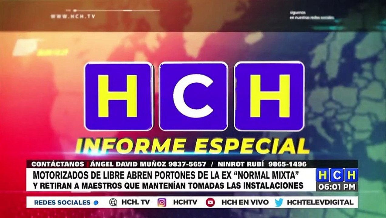 Motorizados de Libre llegan a desalojar a maestros que se encuentran en protesta en ExNormal Mixta Pedro Nufio