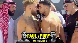 Jake Paul & Tommy Fury CLASH at their Weigh-In