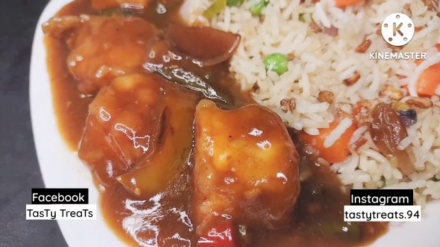 Burnt Garlic Fried Rice & Chilli Paneer Recipe/Restaurant Like Burnt Garlic Fried Rice & Chilli Paneer Recipe