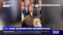Salon de l’agriculture: un manifestant écolo brutalement écarté par le service d’ordre de Macron