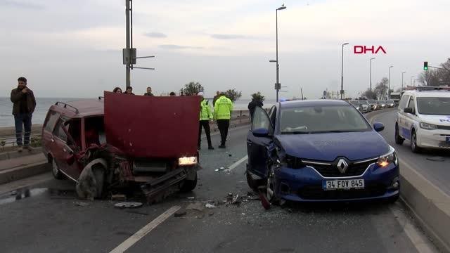 FATİH'TE KARŞI ŞERİDE GEÇEREK KAZA YAPAN SÜRÜCÜ OLAY YERİNDEN KAÇTI