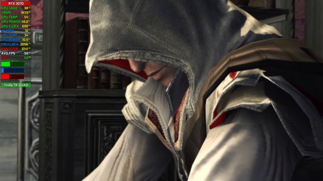 【Assassin's Creed II】PC | RTX 3070 8GB, i9-9900 | 32GB RAM | Benchmark @ 1440p 2K (60ᶠᵖˢ) ᴴᴰ ✔