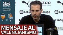 El mensaje de Rubén Baraja al valencianismo tras ganar el Valencia vs. Real Sociedad