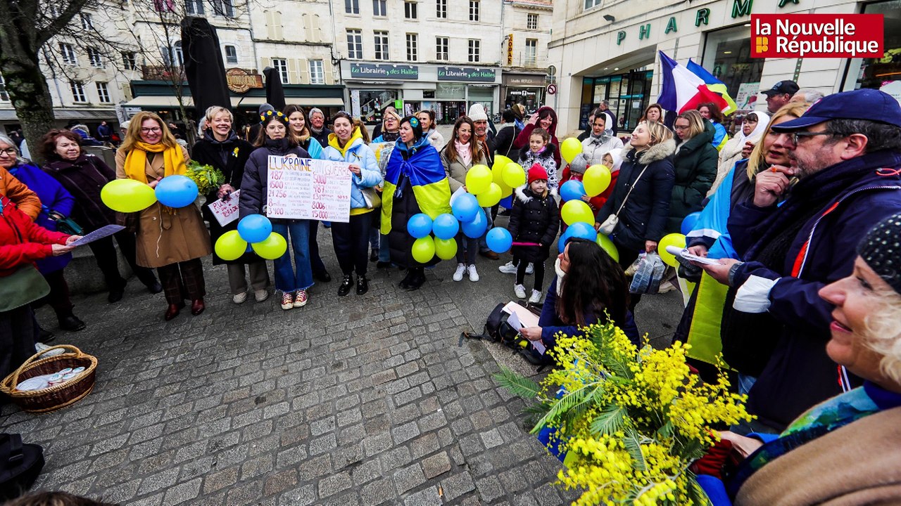 DIAPORAMA SONORE. L'Hymne national ukrainien chanté à Niort