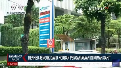 Menkeu Sri Mulyani Jenguk David Korban Penganiayaan: Kondisinya Sudah Jauh Lebih Baik