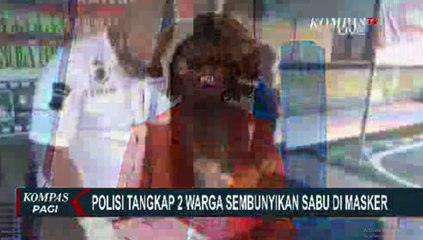 Niat Mengelabuhi Petugas Gagal, 2 Warga Tertangkap Sembunyikan Sabu 0,30 Gram di Bawah Masker