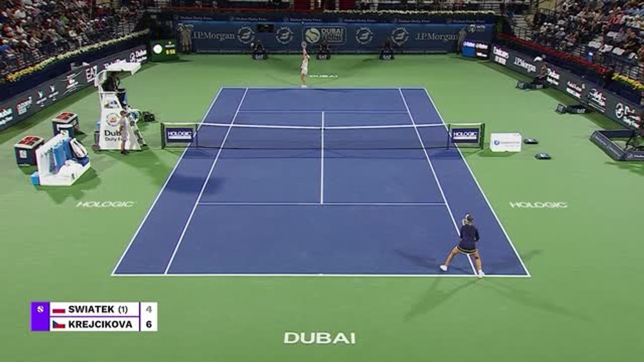 Highlights: Krejcikova bezwingt Swiatek in Dubai