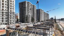 Antalya Büyükşehir'in Güneş Mahallesi Kentsel Dönüşüm Projesinde 4 Bloğun Kaba İnşaatı Tamamlandı