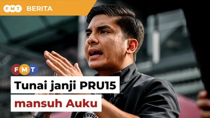 Tunai janji PRU15 mansuh Auku, Syed Saddiq beritahu kerajaan