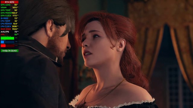 【Assassin's Creed Unity】PC | RTX 3070 8GB, i9-9900 | 32GB RAM | Benchmark @ 1440p 2K (60ᶠᵖˢ) ᴴᴰ ✔