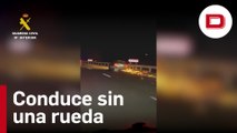 El conductor sin ruedas que ha sorprendido a la Guardia Civil en plena A62