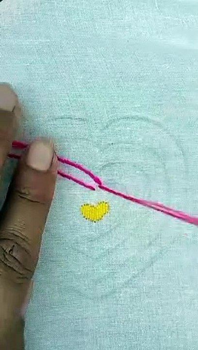 how to steam stich #embroiderystiches #diycrafts #steamstitch
