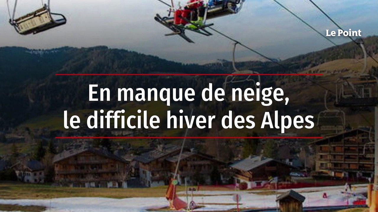 En manque de neige, le difficile hiver des Alpes
