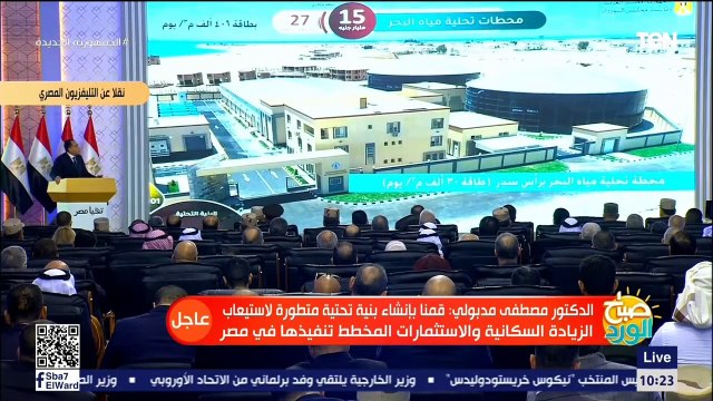 رئيس الوزراء: تم تنفيذ أكثر من 50 مشروع فى قطاع مياه الشرب بسيناء بتكلفة 15 مليار جنيه