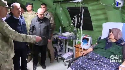 Bakan Akar'dan Kahramanmaraş'ta sahra hastanesi ziyareti