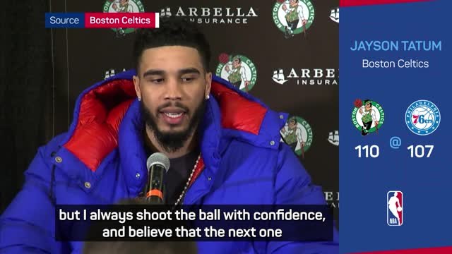 BASKETBALL: NBA: Boston Celtics v Philadelphia 76ers post-game reaction (Tatum, Embiid)