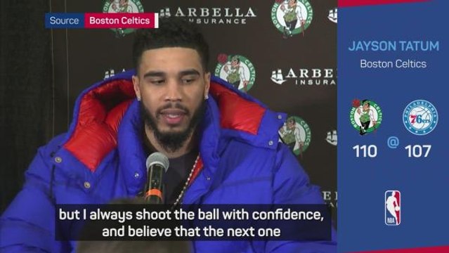 BASKETBALL: NBA: Boston Celtics v Philadelphia 76ers post-game reaction (Tatum, Embiid)