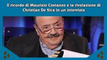 Il ricordo di Maurizio Costanzo e la rivelazione di Christian De Sica in un intervista
