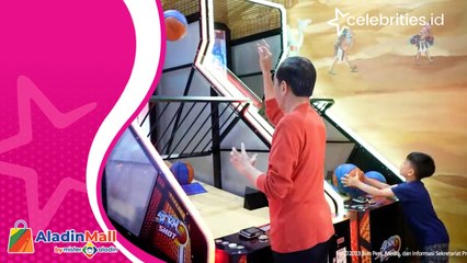 Serunya Presiden Jokowi Adu Basket dengan Jan Ethes, Siapa yang Menang