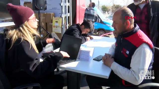 Deprem bölgesine mobil istihdam tırı