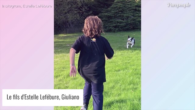 Estelle Lefébure pose avec son fils Giuliano : rare photo pour des vacances au ski en famille !