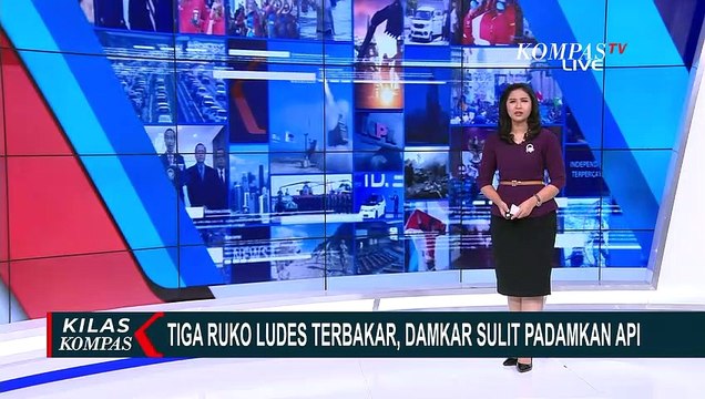 3 Ruko di Jambi Ludes Terbakar, Petugas Damkar Sulit Padamkan Api