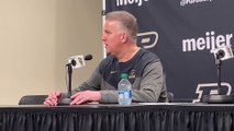 Purdue head coach Matt Painter reacts to loss against Indiana