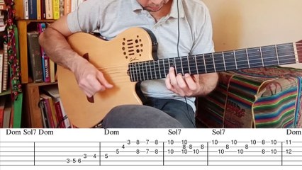 Zamba del cantor enamorado - Hernan Figueroa Reyes - Tutorial con tablatura de la  introduccion - punteo