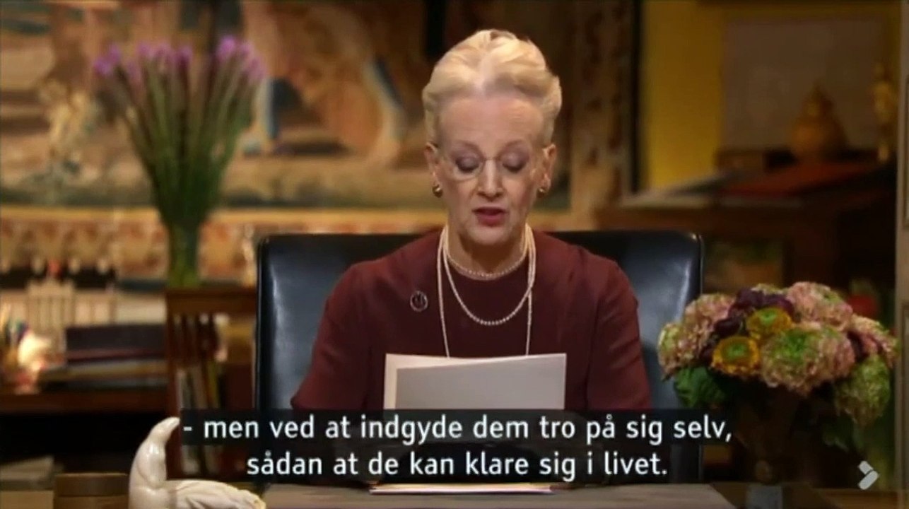 Hendes Majestæt Dronning Margrethe - Nytårstale i 2012 på TV2 Danmark