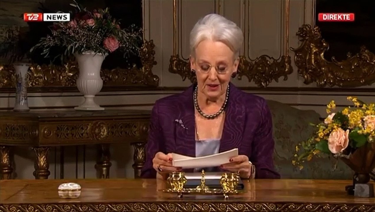 Hendes Majestæt Dronning Margrethe - Nytårstale i 2014 på TV2 News & TV2 Danmark