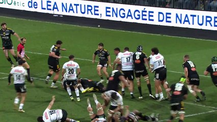 TOP 14 - Essai de Francisco CORIA (CAB) - Stade Rochelais - CA Brive - Saison 2022:2023