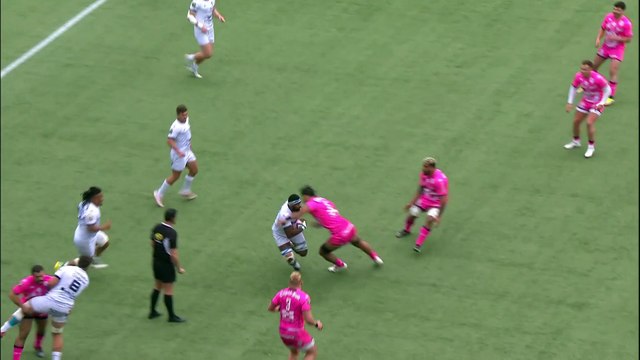 TOP 14 - Essai de Jacobus REINACH (MHR) - Stade Français - Montpellier Hérault Rugby - Saison 2022:2023