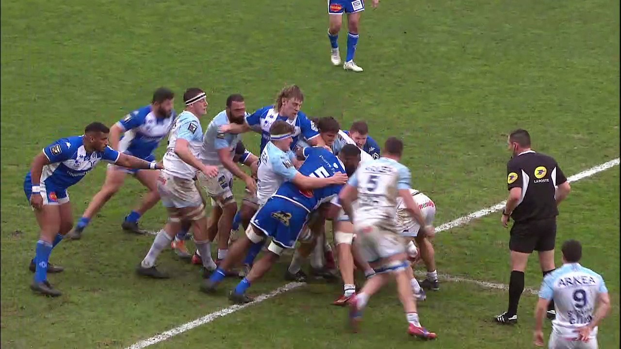 TOP 14 - Essai de Bastien POURAILLY (AB) - Aviron Bayonnais - Castres Olympique - Saison 2022:2023