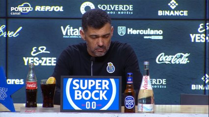 “Os jogadores e o público deram tudo o que tinham para dar”, diz Sérgio Conceição