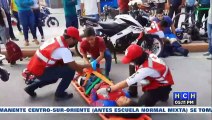 Accidente vial deja dos personas heridas en Siguatepeque